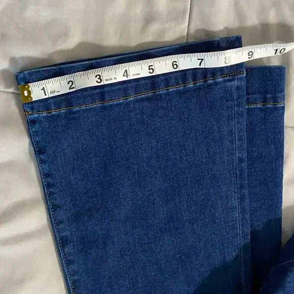 Veronica Beard Carson Ankle Flare High Rise Jeans Women’s Size 24 Made in USA - Picture 15 of 16